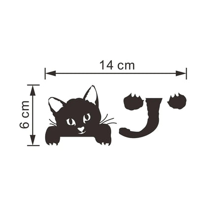 Black Kitty Light Switch Sticker