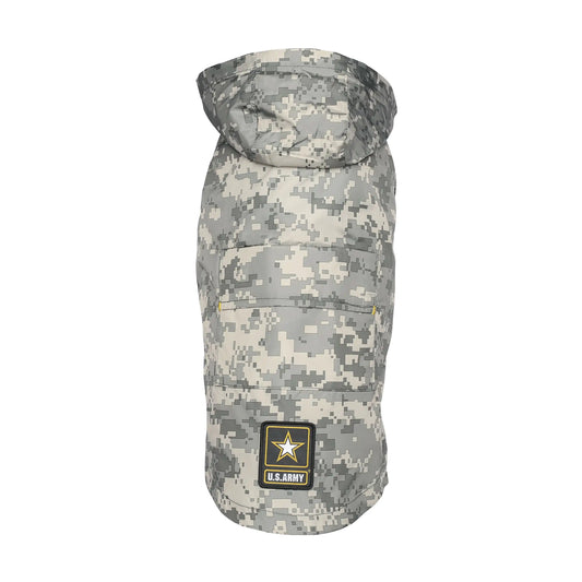 US Army® Packable Camo Dog Raincoat