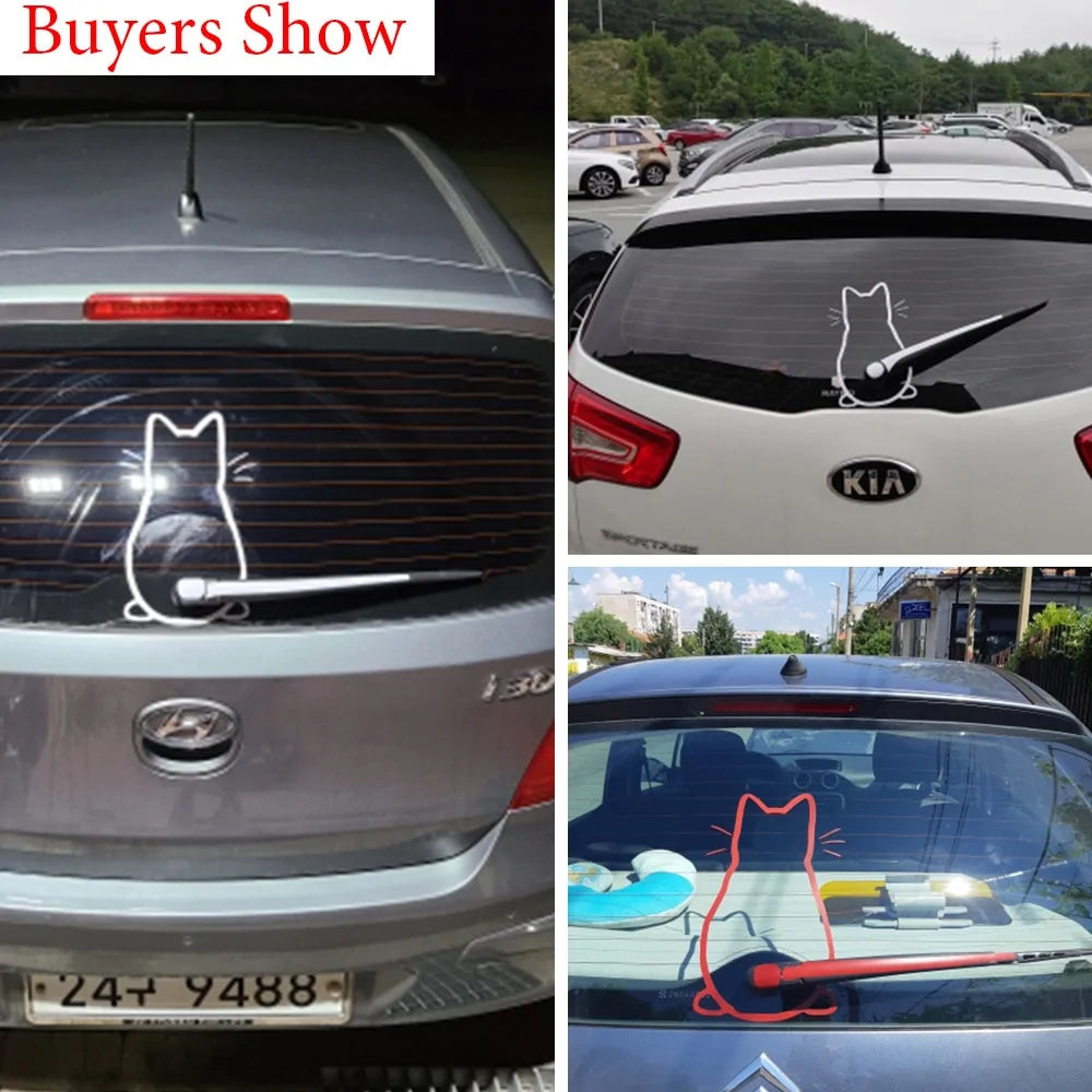 Cat Tail Sticker for Rear Wiper